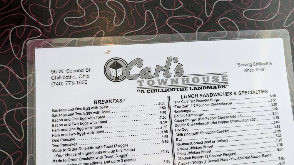Carl's Townhouse Menu image 2