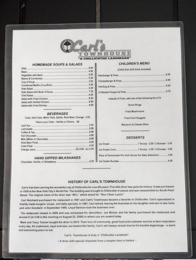Carl's Townhouse Menu image 4